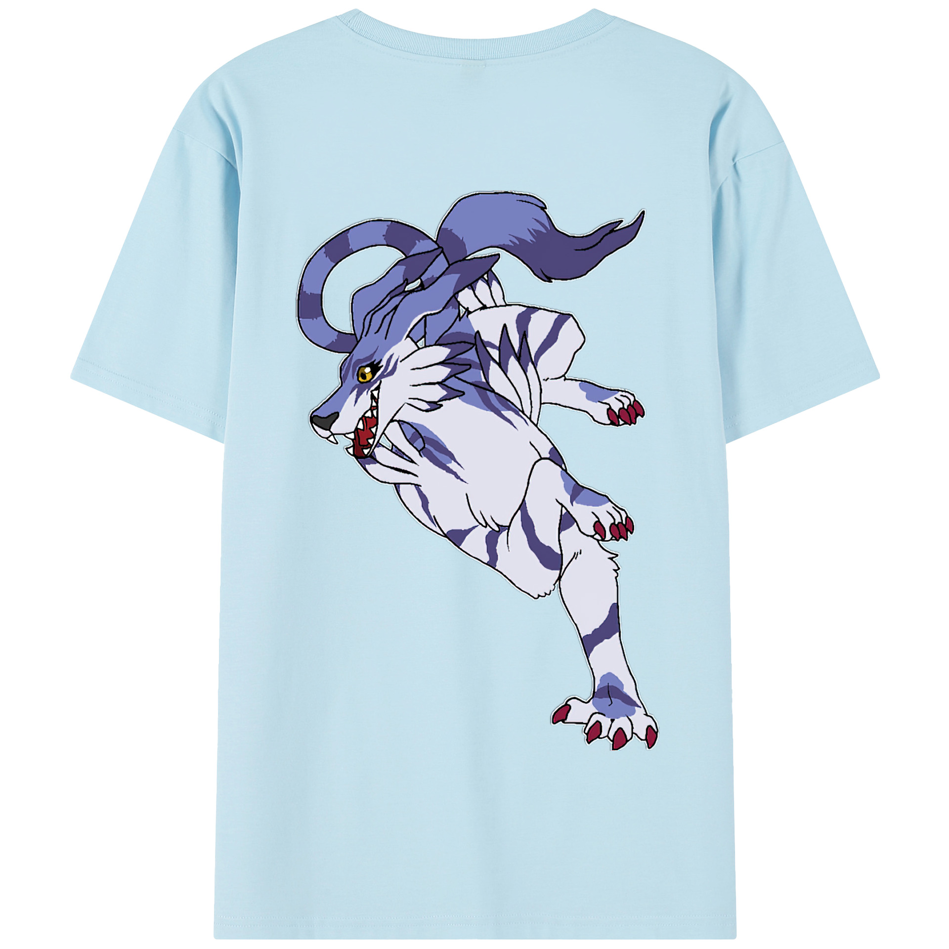 （画像用） Digimon デジタルモンスター/デジモン 綿100％半袖Tシャツ（背面プリント）